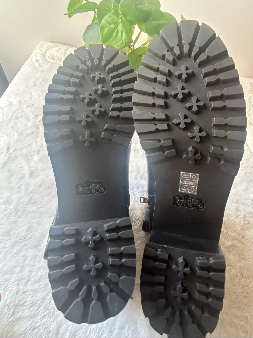 Coach Joy Black Leather Bootie